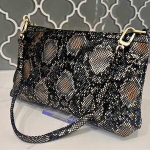 Elegant Snakeskin Pattern HOBO Versatile Crossbody